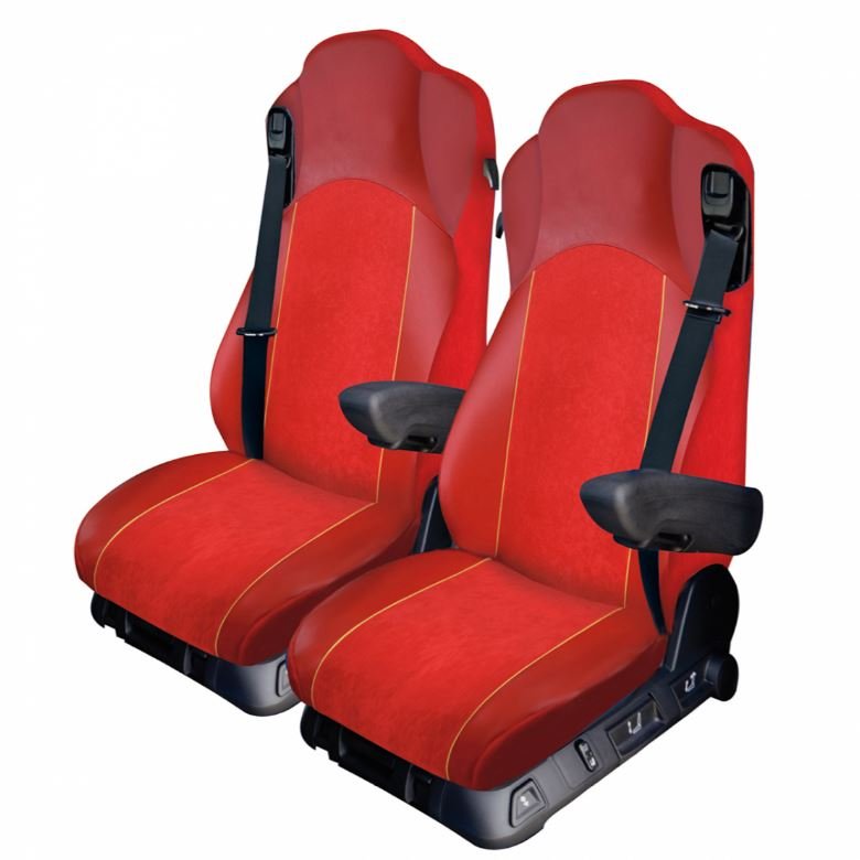 Mercedes seat covers red