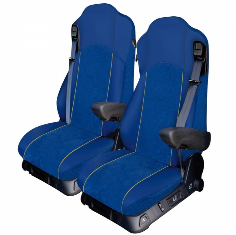 Mercedes seat covers light blue